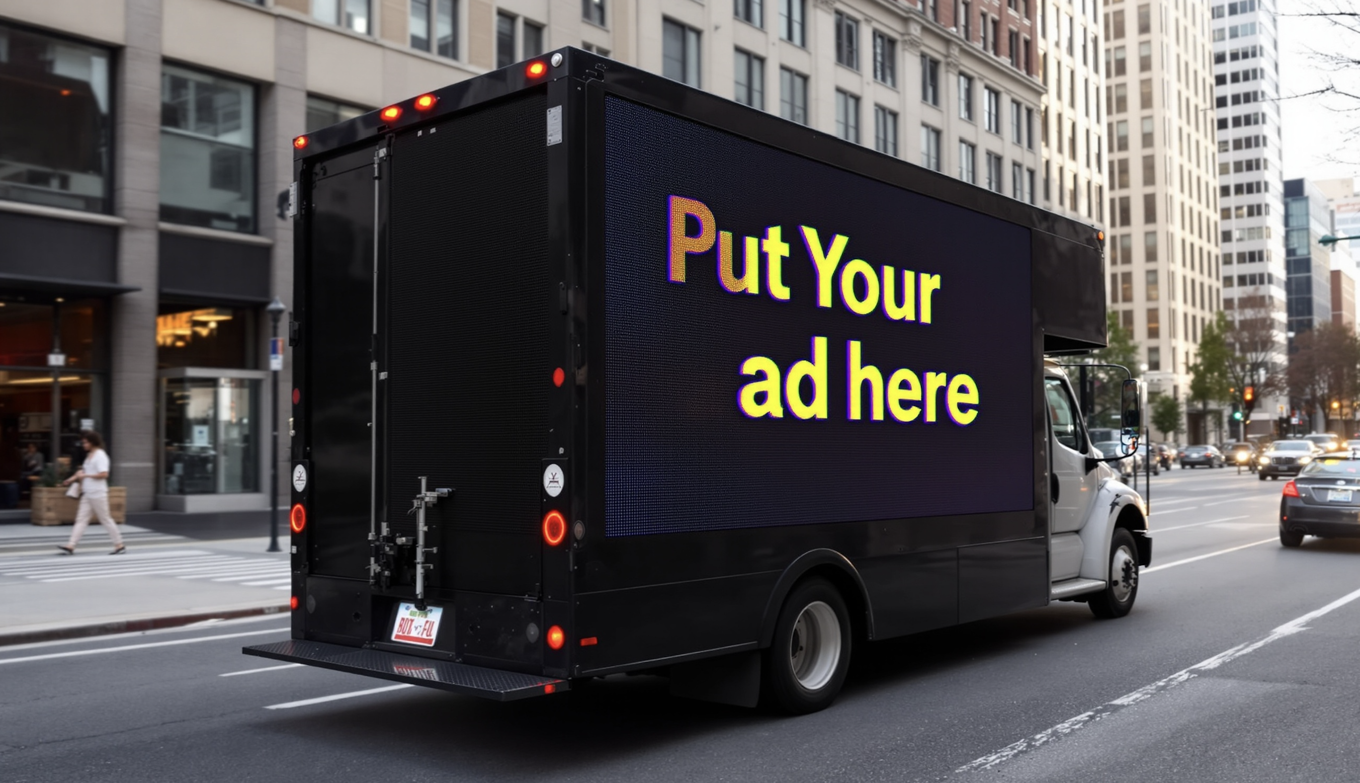 Close‑up of bright LED screen texture